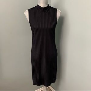 MASSIMO DUTTI Black shift cocktail Dress made Portugal size large wedding